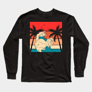 Surfing T Shirt For Women Men Long Sleeve T-Shirt